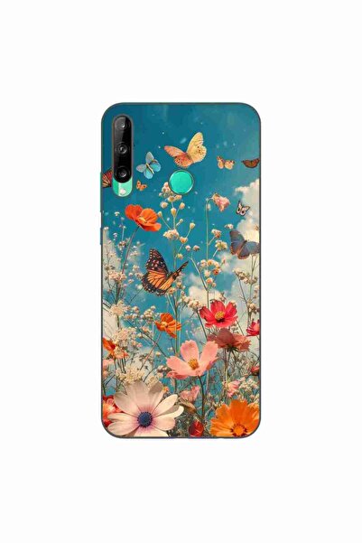 OEM Husa compatibila cu Huawei P40 Lite E Silicon Gel Tpu Model Flori si Fluturi