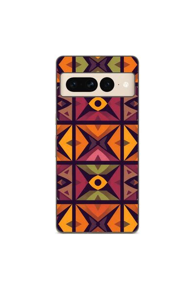 OEM Husa compatibila cu Google Pixel 8 Pro Silicon Gel Tpu Model Tribal Retro...