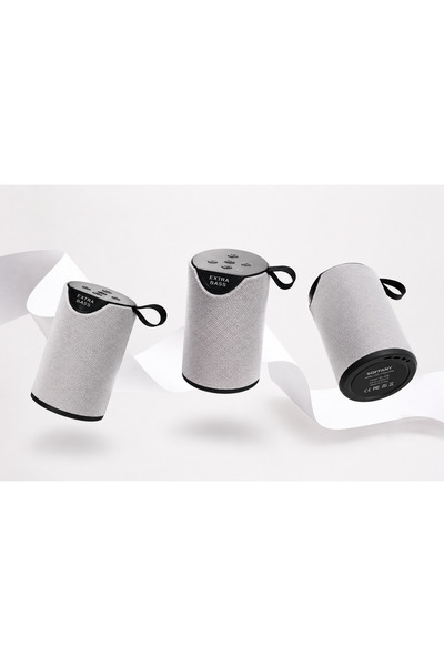 Soffany Hoparlör Kablosuz Bluetooth Ses Sistemi Extra Bass Beyaz