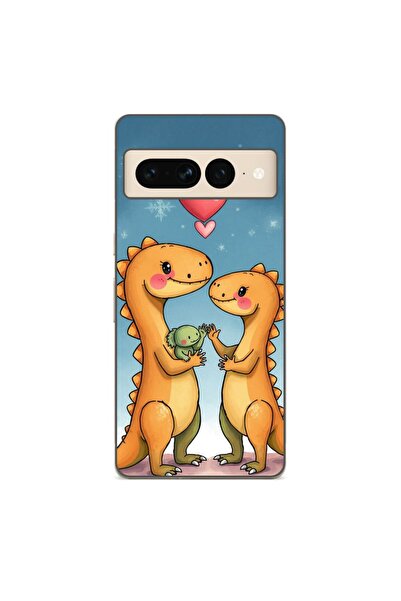 OEM Case compatible with Google Pixel 7 Pro Silicone Gel Tpu Pattern Dino Cut...