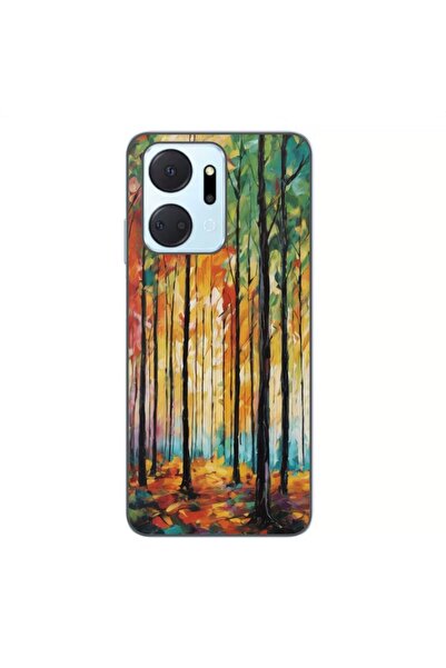 OEM Θήκη συμβατή με Honor X7a από σιλικόνη gel TPU με σχέδιο Πολύχρωμη Τέχνη ...