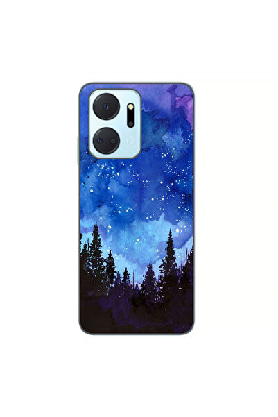 OEM Husa compatibila cu Honor X7a Silicon Gel Tpu Model Night Forest