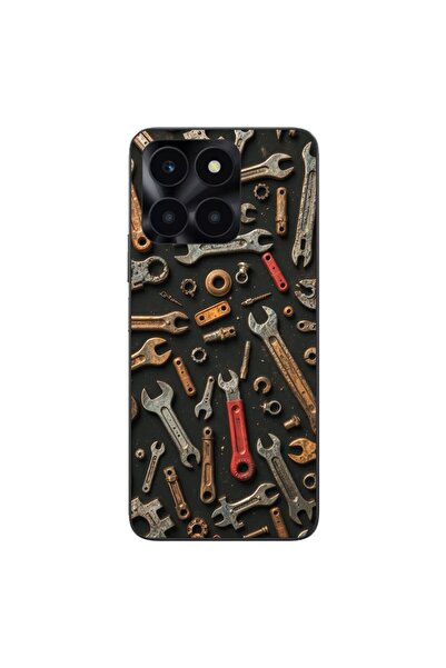 OEM Husa compatibila cu Honor X6a Silicon Gel Tpu Model Mechanic Tools Pattern