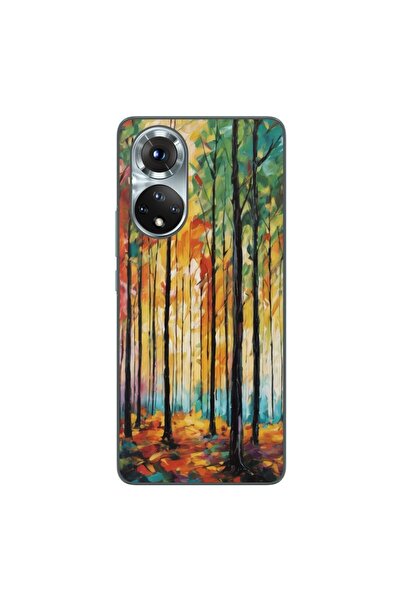 OEM Husa compatibila cu Honor 50 Silicon Gel Tpu Model Colored Forest Art