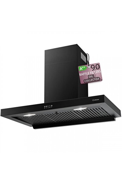 Turbionaire Απορροφητήρας τοίχου Chef 90 Wall Pro Black THC90WPB, Μοτέρ χωρίς...