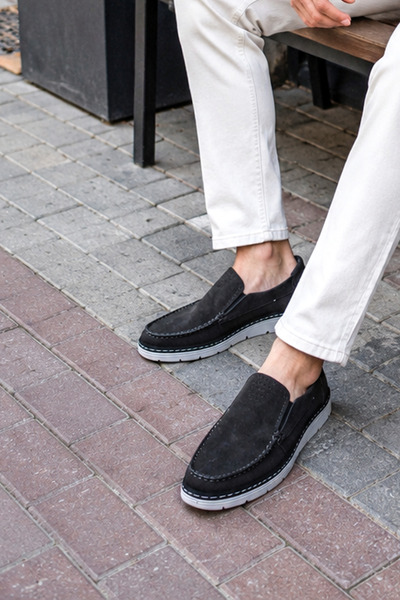 Ayakkabı Vakti Pantofi casual confortabili pentru bărbați, din piele naturală...