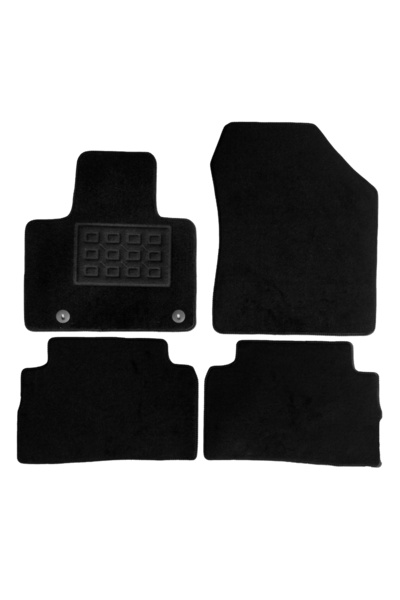 RapidAuto Set covorase auto mocheta Hyundai Santa Fe Hybrid 2020→, Negru, 4 buc.