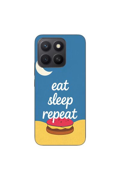 OEM Husa compatibila cu Honor X8c Silicon Gel Tpu Model Eat Sleep Repeat