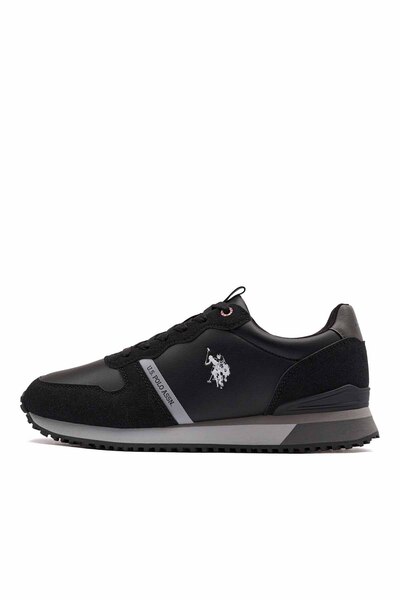 U.S. Polo Assn. Ανδρικά κλασικά μαύρα αθλητικά παπούτσια - Άνετα καθημερινά α...