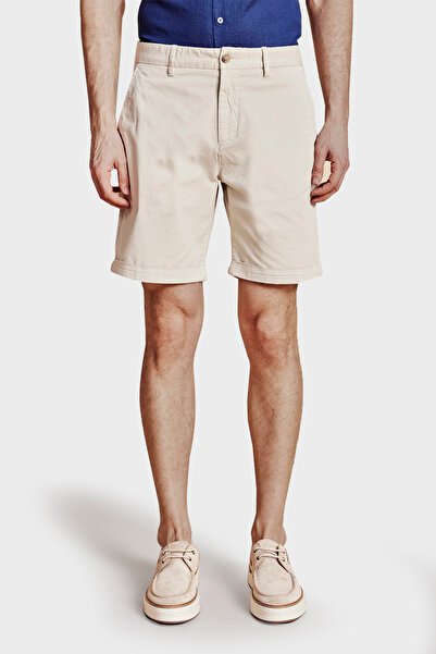 BROOKS BROTHERS شورت برمودا قطني ذو ساقين عادي وخصر عادي للرجال BBSS26MSO004142