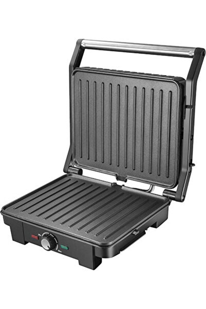 adler AD3051 Επιτραπέζια Ηλεκτρική Ψησταριά με Ραβδωτή Πλάκα 2200W με Καπάκι ...