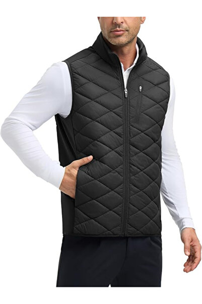 OEM Dark gray lightweight vest, lined, breathable, with side pockets, S