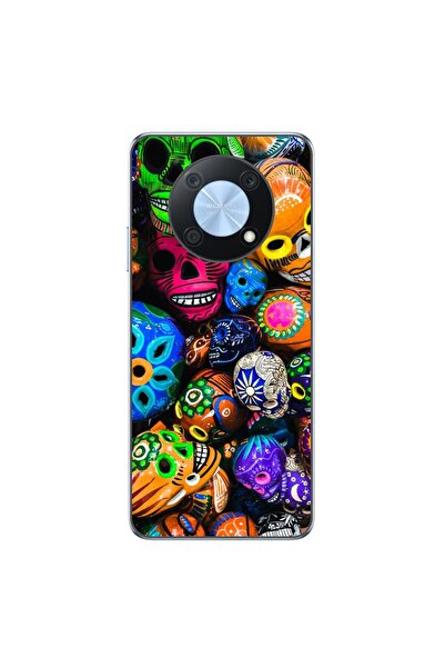OEM Husa compatibila cu Huawei Nova Y90 Silicon Gel Tpu Model Halloween Crani...