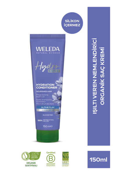 Weleda Shine Hydration Conditioner Organik Işıltı Veren Nemlendirici Saç Krem...