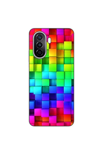 OEM Husa compatibila cu Huawei Nova Y70 Silicon Gel Tpu Model Colorful Cubes