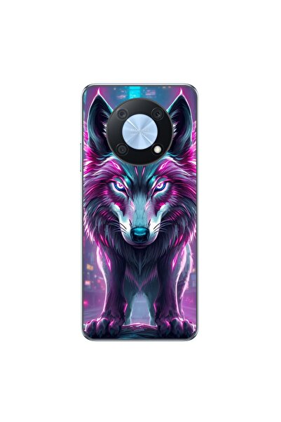 OEM Husa compatibila cu Huawei Nova Y90 Silicon Gel Tpu Model Cyberpunk Wolf