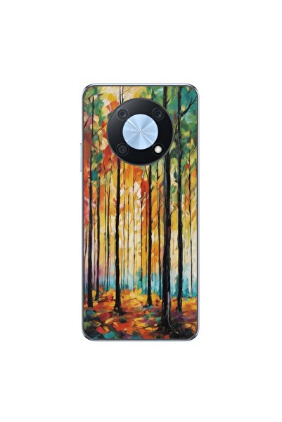 OEM Husa compatibila cu Huawei Nova Y90 Silicon Gel Tpu Model Colored Forest Art