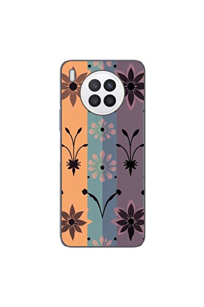 OEM Husa compatibila cu Huawei Nova 8i Silicon Gel Tpu Model Vintage Decal Fl...