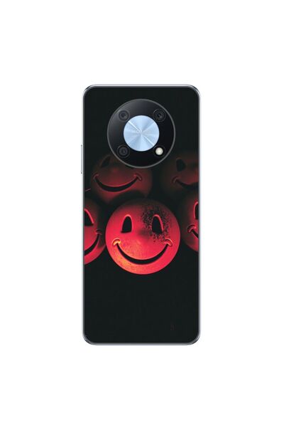 OEM Θήκη συμβατή με Huawei Nova Y90 από σιλικόνη gel TPU με σχέδιο Grungy Smi...