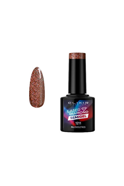 Elixir LASER DIAMOND SEMI GEL (ΗΜΙΜΟΝΙΜΟ ΒΕΡΝΙΚΙ) -1211 (PALEVIOLETRed) 8ML