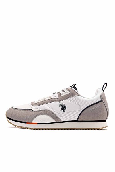 U.S. Polo Assn. Ανδρικά λευκά αθλητικά παπούτσια - Αθλητικά παπούτσια με ελαφ...