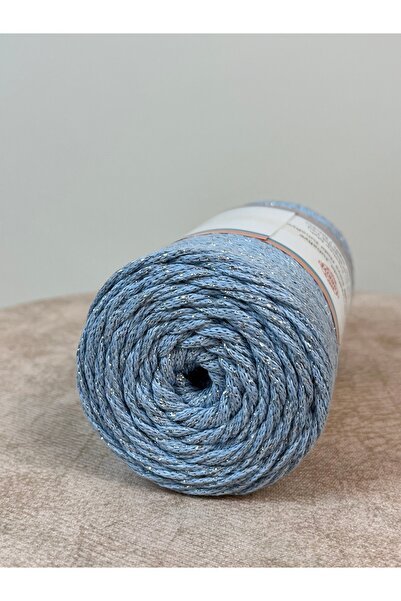 rüya hobi Simli Cotton Makrome %85 Cotton/Pamuk Çanta-Supla-Runner-Paspas İpliği