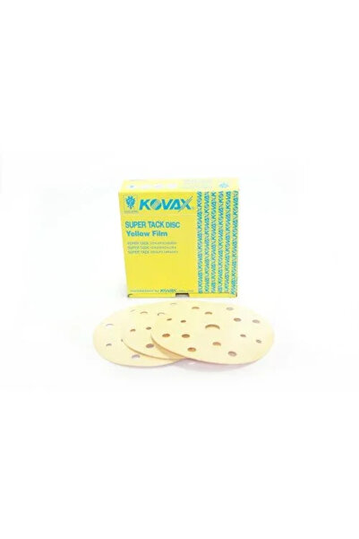 KOVAX Super Tack Yellow Abrasive Film Disc P2000, 152mm, 15 holes