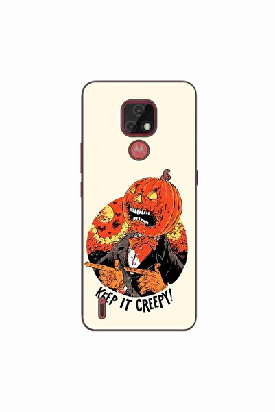 OEM Θήκη συμβατή με Motorola Moto E7 Σιλικόνης Gel TPU με σχέδιο Halloween Ke...