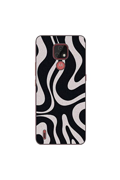 OEM Husa compatibila cu Motorola Moto E7 Silicon Gel Tpu Model Monochrome Hyp...