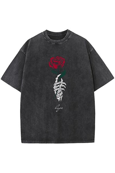 bellanova Unisex Oversize Printed T-Shirt Streetwear Comfortable Fit Daily Pr...