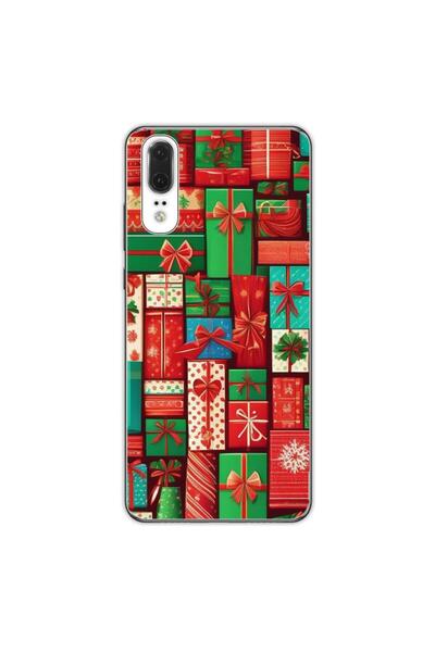 OEM Θήκη συμβατή με Huawei P20 από σιλικόνη gel TPU με σχέδιο Χριστουγεννιάτι...