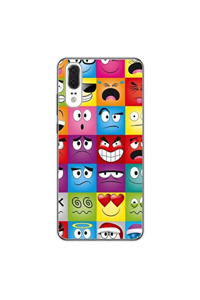 OEM Husa compatibila cu Huawei P20 Silicon Gel Tpu Model Funny Faces