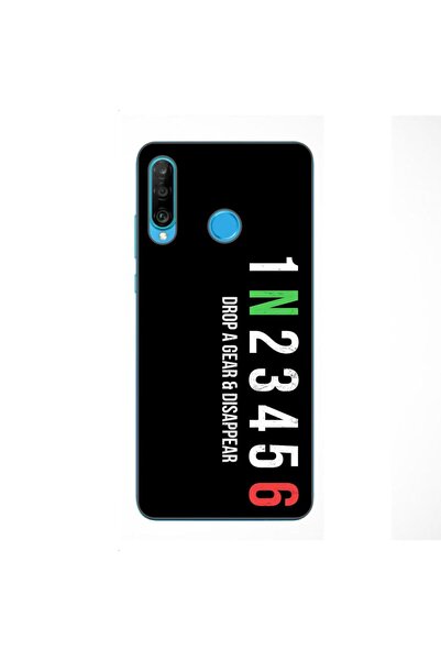 OEM Калъф, съвместим с Huawei P30 Lite, силиконов гел TPU с шарка на зъбни ко...