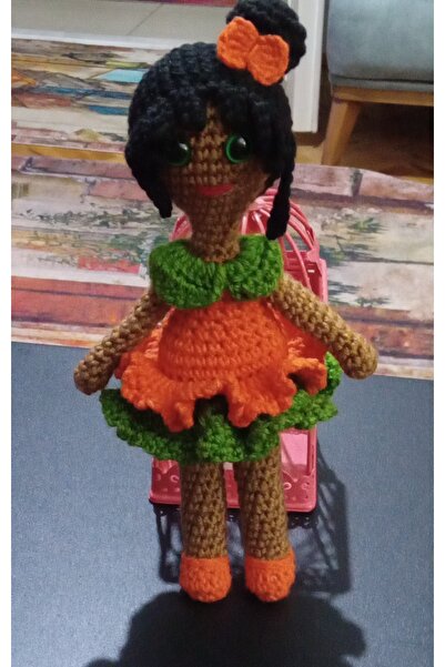 Şah Marine Amigurumi siyahi oyuncak bebek