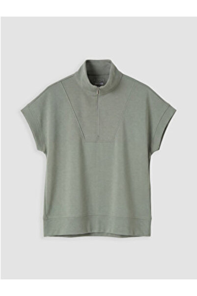 LC Waikiki νέα σεζόν Πράσινο Oversize Soft Touch Γυναικείο Αθλητικό T-Shirt