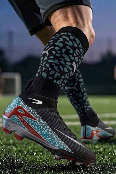 rekorsport Laliga Air Unisex Astroturf and Turf Football Shoes with Socks Col...
