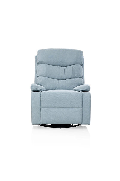 Midas Furniture Linen Swivel Recliner 76X94X102 cm Blue