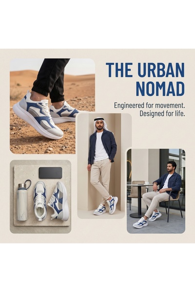 Saudi Step Unique Thick Platform Sole Men Casual Sneakers Premium Mesh Design...