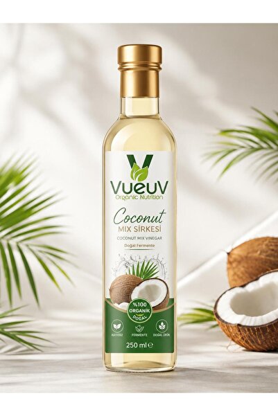VueuV Hindistan Cevizi Sirkesi 250ml || Coconat Mix Doğal Fermente Premium Seri