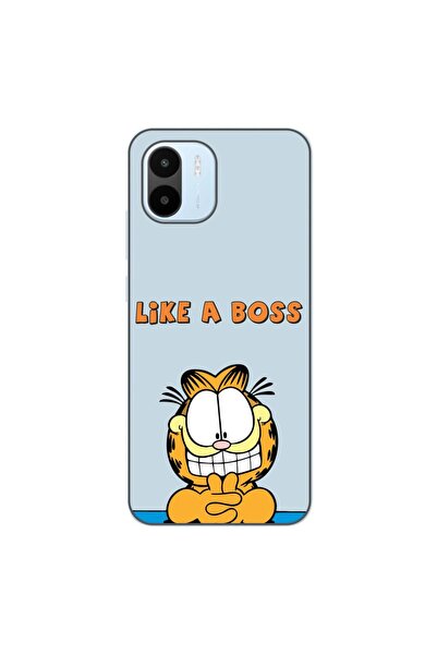 OEM Калъф, съвместим с Xiaomi Redmi A1, силиконов гел TPU, с десен Гарфийлд к...
