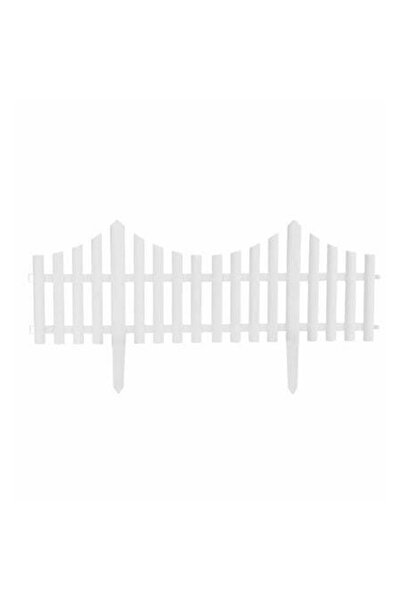 OEM Gard decorativ de grădină alb, din plastic, 60*32 cm