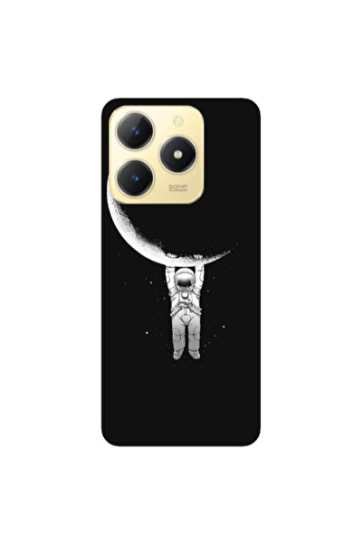 Other Realme C61 Swinging on the moon Transparent Silicone TPU Θήκη