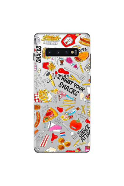 Other Samsung S10 Plus Snack attack Transparent Silicone TPU Θήκη
