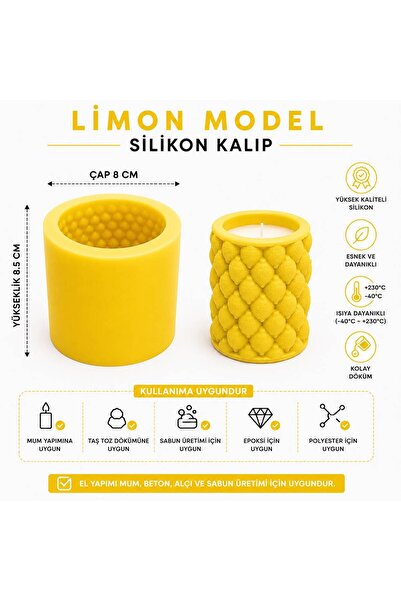 SBB Silikon Limon Mumluk Silikon Kalıp - Taş Tozu - Epoksi - Polyester
