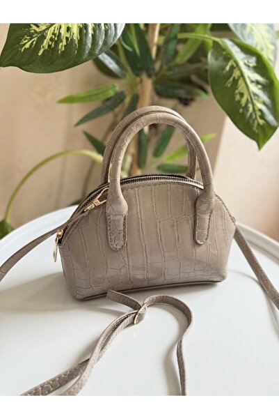 Bagnest Women's Shiny Mini Crocodile Pattern Long Strap Handbag, Shoulder Bag