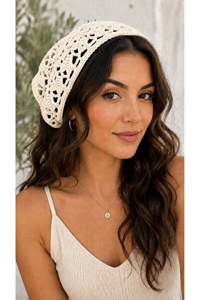 Moonys Design Moony's Bohemian Lace Knitted Bandana – Summer Women's Hairband