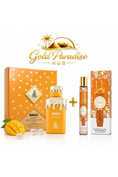 AL ASRAR Top Bottom Set Mango Sorbet + Yara Tous 35ML | Gold Paradise Hub ✨🥭