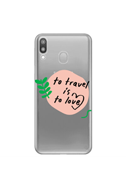 Other Samsung M20 To Travel is to Love Transparent Silicone TPU Θήκη