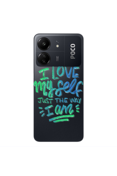 Other Xiaomi Poco C65 I Love My self Transparent Silicone TPU Θήκη