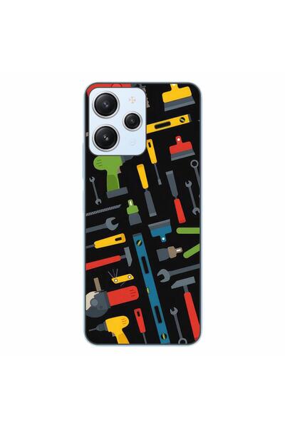 OEM Husa compatibila cu Xiaomi Redmi 12 4G Silicon Gel Tpu Model Unelte Pattern
